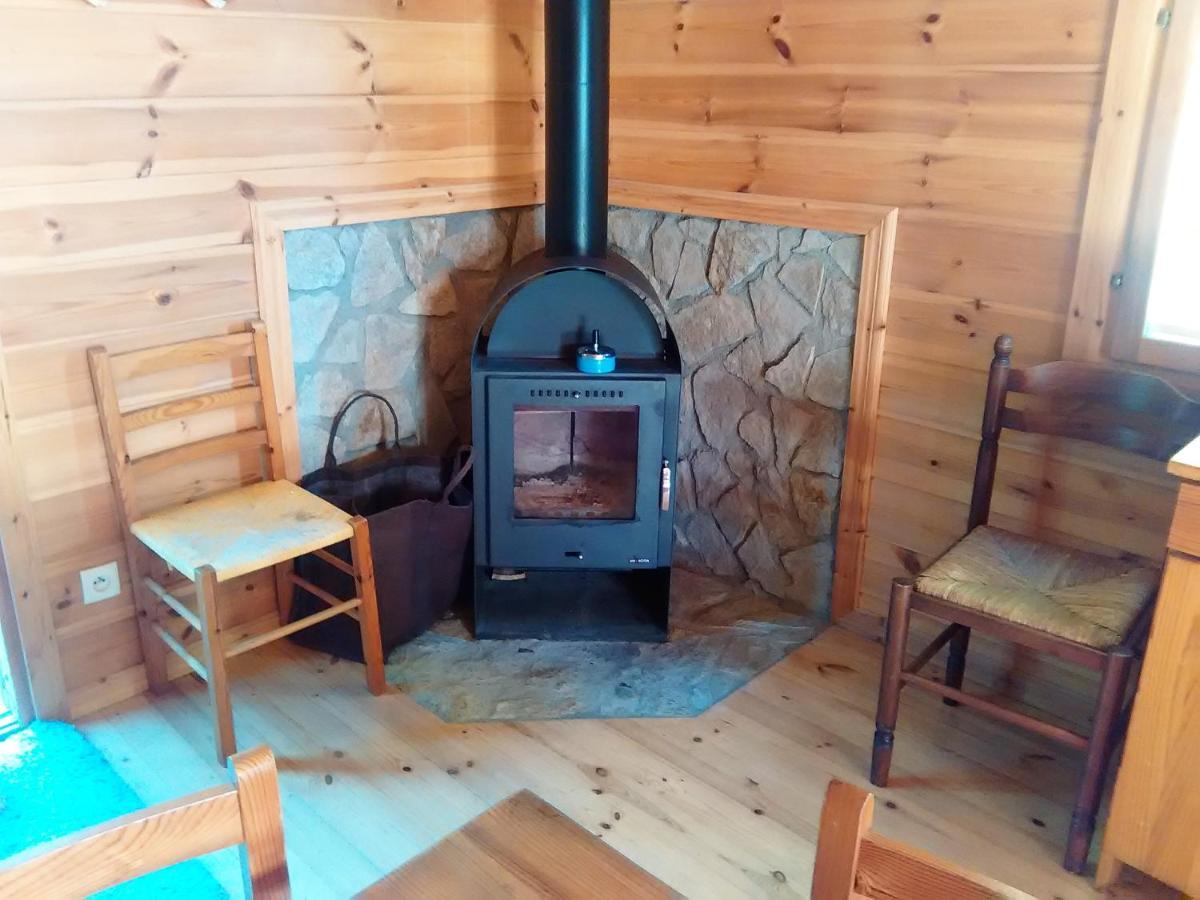 Chalet bois au milieu des Pyrénées LʼHospitalet-près-lʼAndorre Exterior foto